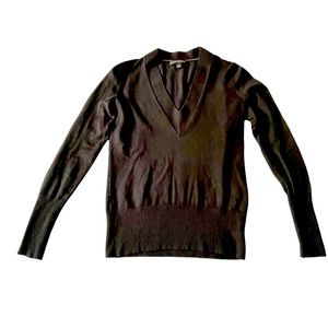 Banana Republic Black V-neck Sweater Size XS